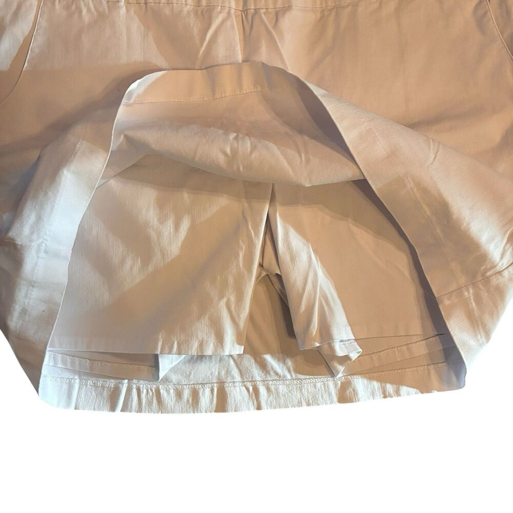 Zac & Rachel Woman White Pull On Skort. Size 18W Has Front Curved Pockets. - Picture 7 of 9